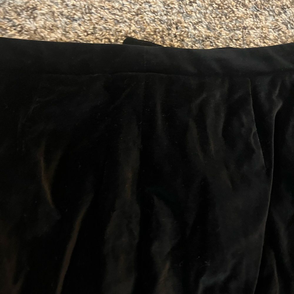 🖤 Crazy Horse by Liz Claiborne Women’s Black Velvet Pants – Size 12 - Picture 8 of 10